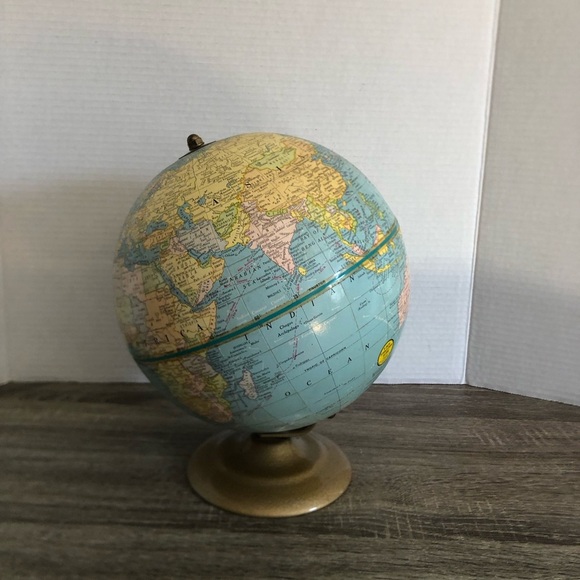 Vtg George F Cram 9 Inch Terrestrial Globe - Picture 6 of 14